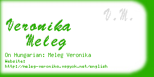 veronika meleg business card